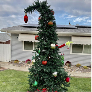 6ft Bendable Alpine Tree, GRINCH  WHO-VILLE CHRISTMAS TREE