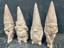 Load image into Gallery viewer, Cement GNOMES | Concrete Groovy Garden Gnomes | LOVE Gnomes | HandMade | JLK