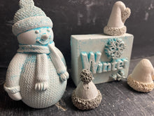 Load image into Gallery viewer, S/5 | WINTER SET | Concrete Shelf Decor | Aqua | HandMade | JLK