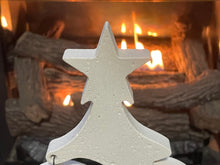 Load image into Gallery viewer, Cement Christmas Tree w/Hanging Bulb | Concrete Winter Decor | HandMade | JLK