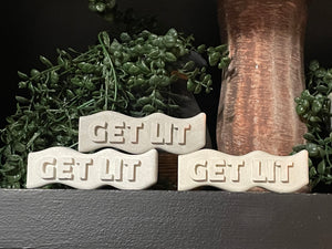 GET LIT Word Art | Cement | Shelf decor | gift idea | Handmade | JLK (Copy)