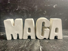 Load image into Gallery viewer, MAGA | TRUMP 2024 | Cement Letter | Concrete Block Sign | Handmade | JLK