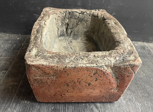 10.5" |  Rectangle Cement Trough Planter | Concrete Pot | WABI-SABI | Handmade | JLK