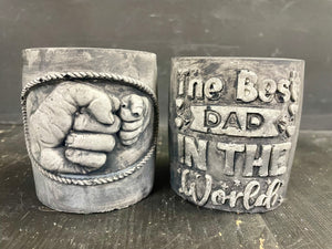 Cement BEST DAD in the World | HandMade | JLK