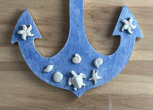 Load image into Gallery viewer, ANCHOR w/Shells | Cement | Concrete | Nautical | Ocean | HANDMADE | JLK