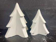 Load image into Gallery viewer, S/2  Cement CHRISTMAS TREES | Concrete Winter decor | HandMade | JLK