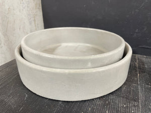 Cement Planters | Concrete Round Bowl | Optional Drainage Hole, Sealant | HANDMADE | JLK