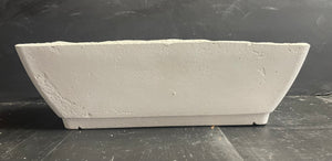 12" Cement Trough Planter | Rectangle Concrete Candle Holder | 8lbs | | Handmade | JLK