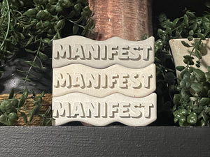 MANIFEST Word Art | Cement | Shelf Decor | Handmade | JLK