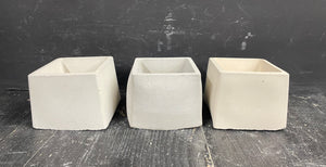 S/2 Cement Planters | Concrete Pots | Sealant & Drainage Hole Ooptions | HANDMADE | JLK