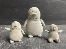 Load image into Gallery viewer, S/3 Cement Penguins  | Concrete | Set of 2 |  Christmas Winter decor | HandMade | JLK