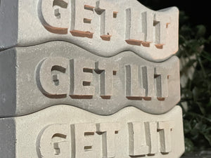 GET LIT Word Art | Cement | Shelf decor | gift idea | Handmade | JLK (Copy)