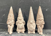 Load image into Gallery viewer, Cement GNOMES | Concrete Groovy Garden Gnomes | LOVE Gnomes | HandMade | JLK