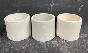 S/2 Cement Planters | Concrete Pots | Sealant & Drainage Hole Ooptions | HANDMADE | JLK