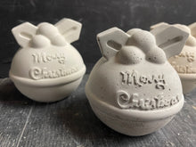 Load image into Gallery viewer, S/2 Cement Merry Christmas Bulb | Concrete | 3 Color Options | HandMade | JLK