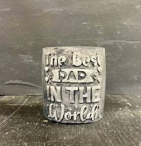 Cement BEST DAD in the World | HandMade | JLK