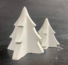 Load image into Gallery viewer, S/2  Cement CHRISTMAS TREES | Concrete Winter decor | HandMade | JLK