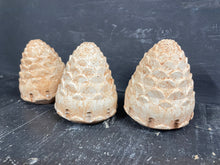 Load image into Gallery viewer, S/3 | Cement PINE CONES | Concrete Winter decor |  Christmas | HandMade | JLK