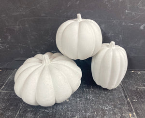 S/3 | Cement Pumpkins | Concrete Pumpkins | 3 COLOR Options | HandMade |  JLK