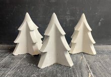 Load image into Gallery viewer, 5&quot; Cement CHRISTMAS TREE | Concrete Winter decor | HandMade | JLK