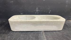 14" Heavy Cement Planter | Hypertufa Concrete | Rectangle Trough | HANDMADE | JLK