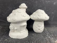 Load image into Gallery viewer, S/2 HALLOWEEN Cement Mushrooms | Concrete Shrooms | HANDMADE | JLK