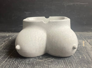 Cement Booby ASHTRAY | Concrete Boobies |  Smudge Stick Holder | Smoking | Weed | Pot | Cigar | Marijuana | Gift for Him | JLK