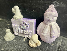 Load image into Gallery viewer, S/5 | WINTER SET | Concrete Shelf Decor | Lavender | HandMade | JLK