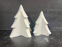 Load image into Gallery viewer, S/2  Cement CHRISTMAS TREES | Concrete Winter decor | HandMade | JLK