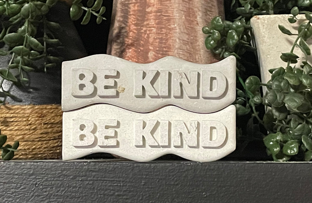 BE KIND Word Art | Cement | Shelf decor | Zen | Handmade | JLK