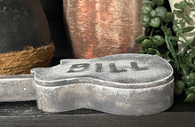 Load image into Gallery viewer, Cement GUITAR Case | PERSONALIZED |Concrete pick holder | Great Gift Idea | HandMade | JLK