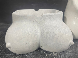 Cement Booby ASHTRAY | Concrete Boobies | Sexy Legs |  Smudge Stick Holder | Smoking | Weed | Pot | Cigar | Marijuana | Gift for Him | JLK