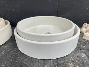 Cement Planters | Concrete Round Bowl | Optional Drainage Hole, Sealant | HANDMADE | JLK