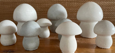 Cement Mushrooms | 3 inch | S/3 | Made in OHIO | JLK