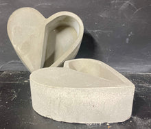 Load image into Gallery viewer, Cement Heart Planter | Heart Shaped Candle Holder Dish | Valentine&#39;s Day | HANDMADE | JLK