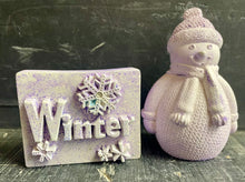 Load image into Gallery viewer, S/5 | WINTER SET | Concrete Shelf Decor | Lavender | HandMade | JLK