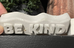 BE KIND Word Art | Cement | Shelf decor | Zen | Handmade | JLK