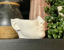 Load image into Gallery viewer, Cement Lady Face| Concrete | Candle Holder Dish | Planter Vessel |  3 Color Options | HANDMADE | JLK