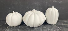 Load image into Gallery viewer, S/3 | Cement Pumpkins | Concrete Pumpkins | 3 COLOR Options | HandMade |  JLK