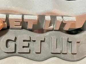 GET LIT Word Art | Cement | Shelf decor | gift idea | Handmade | JLK (Copy)