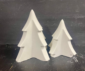 S/2  Cement CHRISTMAS TREES | Concrete Winter decor | HandMade | JLK