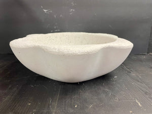 13" Heavy Cement Bowl | Concrete Planter | SEALANT Options | Wabi Sabi | HANDMADE | JLK