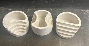 Cement Planters | CANDLE Holders | 3 Styles | 3 Color Options | Optional Drainage Hole & Sealant | HANDMADE | JLK