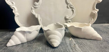 Load image into Gallery viewer, Cement Bee Watering Station | Butterfly Concrete Puddler Dish w/Sea Shell Station | Nautical | Pollinator Garden | JLK