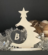 Load image into Gallery viewer, Cement Christmas Tree w/Hanging Bulb | PERSONALIZED | Concrete Winter Decor | HandMade | JLK