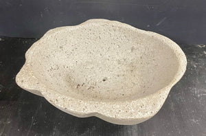 10.5" Hypertufa Cement Planter | Sealed | Concrete | Wabi-Sabi |Drain Hole | HANDMADE | JLK