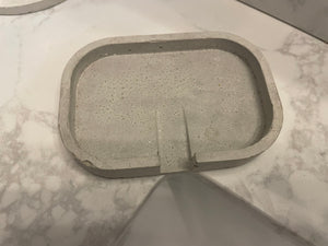 Cement SOAP Dish Holder | Sealed Concrete | Made in Ohio | JLK