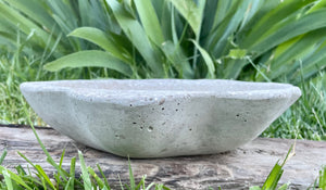 10.5" Hypertufa Cement Planter | Sealed | Concrete | Wabi-Sabi |Drain Hole | HANDMADE | JLK