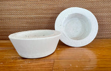 Load image into Gallery viewer, S/2 White Cement Planters | Round Concrete Pots | Great for Smaller Areas | HANDMADE | JLK