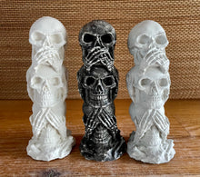 Load image into Gallery viewer, Cement Skulls | Hear, Say, See No Evil | HANDMADE | JLK